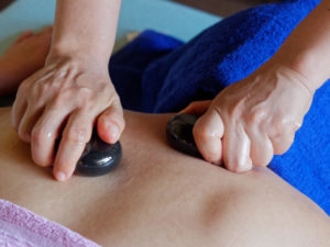 Picture showing the Quoimai Thai Hot Stone Massage